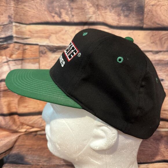 Vintage Interstate Batteries Cap Snapback Trucker Black Green Milano Hat Co - Picture 4 of 8